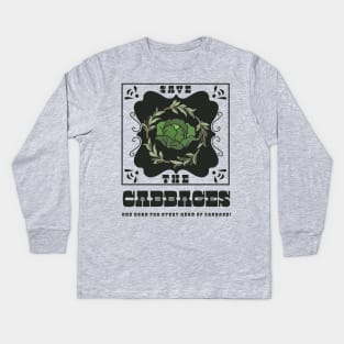 Petition to Save the Cabbages! Kids Long Sleeve T-Shirt